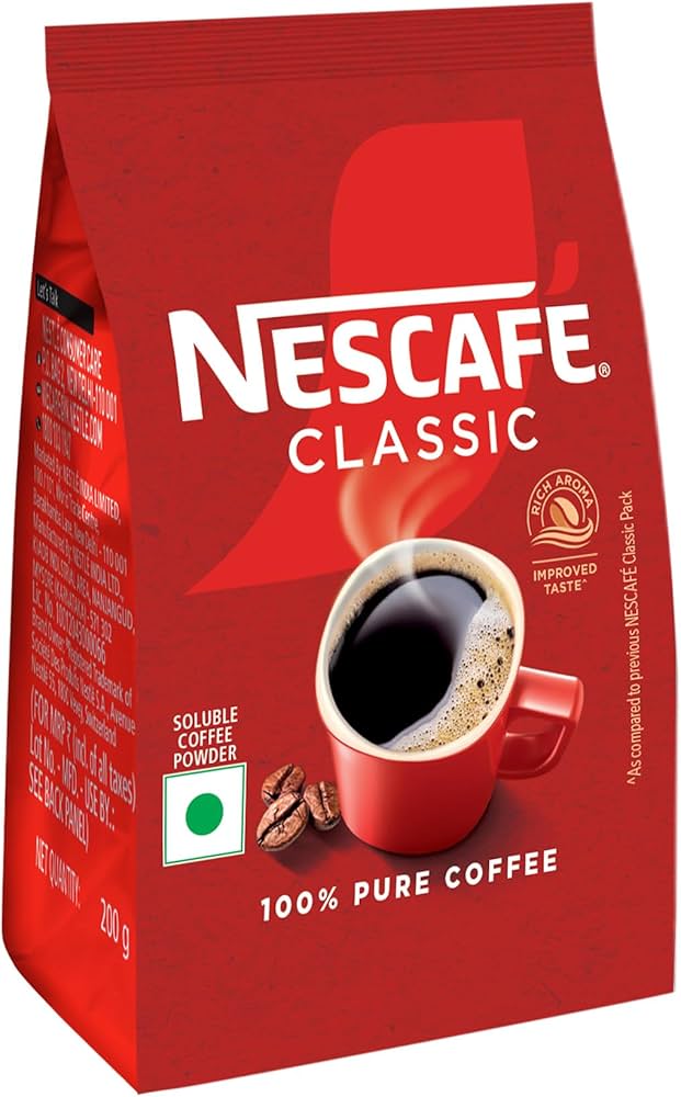 Nescafe Classic - 100% Pure Instant Coffee Powder - 200 g