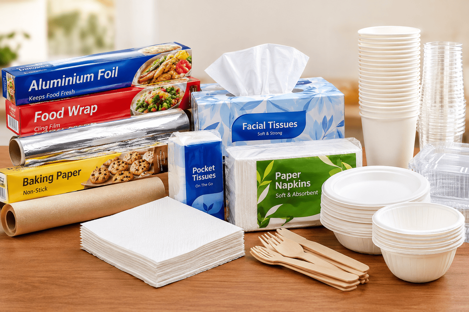 Foil's, Tissues & Disposables
