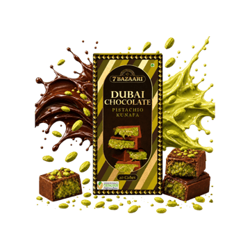 7 Bazaari Dubai Pistachio Kunafa Chocolate