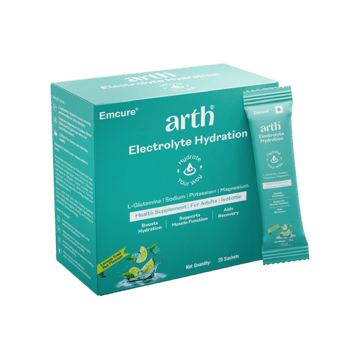Arth Electrolyte Hydration Sachets Lemon Iced Tea)