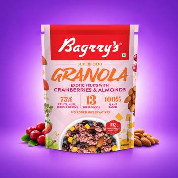 Bagrry's Exotic Fruits with Cranberries & Almonds Granola