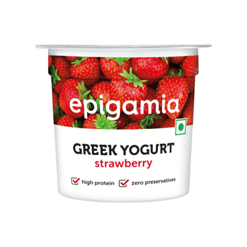Epigamia Strawberry Flavoured Yogurt