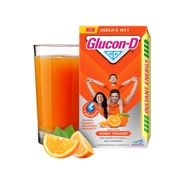Glucon-D Tangy Orange Instant Drink Mix Refill