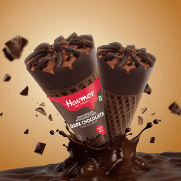Havmor Dark Chocolate Ice Cream Cone