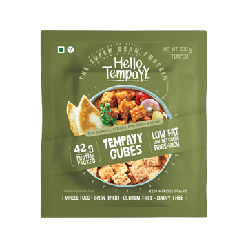 Hello Tempayy Natural Tempeh Cubes
