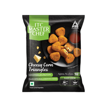 ITC Master Chef Triangle Corn & Cheese Nuggets with Cheddar Cheese
