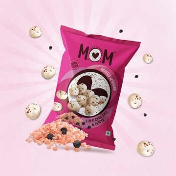 MOM Roasted Flavoured Makhana Himalayan Salt & Pepper