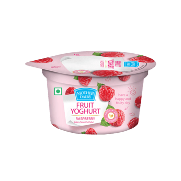 Mother Dairy Raspberry Flavoured Yogurt