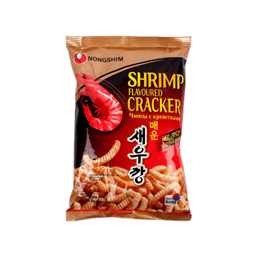 Nongshim Shrimp Flavoured Hot & Spicy Crackers Chips