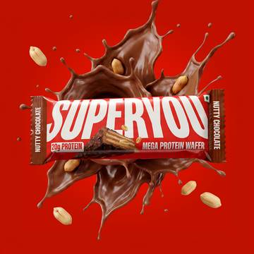 SuperYou 20g Nutty Chocolate Multigrain Wafer Bar