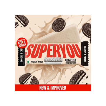SuperYou Cookies & Cream Wafer Protein Bar
