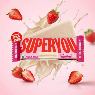 SuperYou Strawberry Creme Wafer Protein Bar
