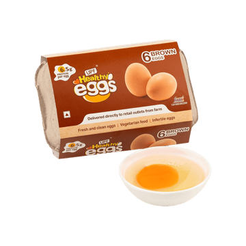 UPF Healthy Brown Eggs - 6 pieces