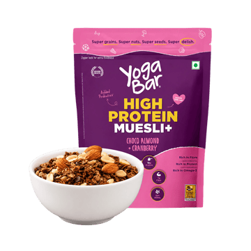 Yoga Bar High Protein Muesli Choco Almond & Cranberry with Probiotics