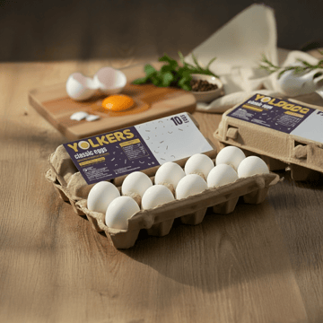Yolkers Classic White Eggs