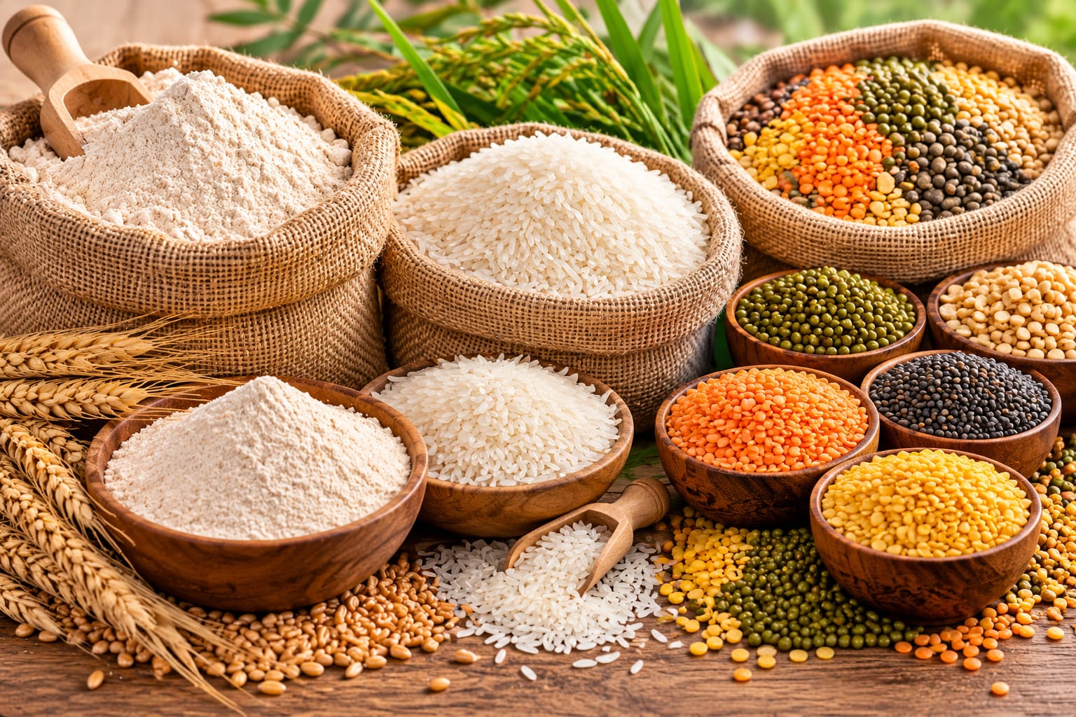 Atta, Rice & Dal