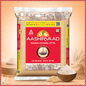 Aashirvaad Shudh Chakki Atta (100% Atta, 0% Maida, 5 Kg)