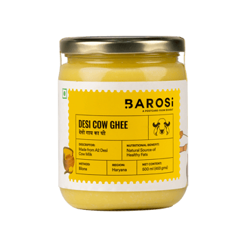 Barosi Desi Cow A2 Ghee (500 ml)