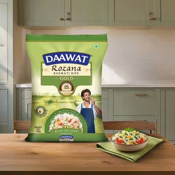 Daawat Rozana Gold Basmati Rice (Medium Grain)