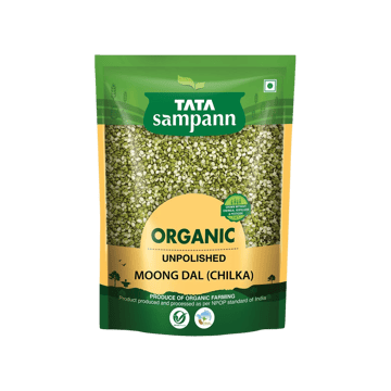 Tata Sampann Organic Moong Dal (Chilka) Unpolished