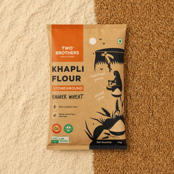 Two Brothers Khapli Wheat Atta, Stoneground