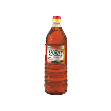 Dhara Kachi Ghani Mustard Oil (0% Trans Fat)
