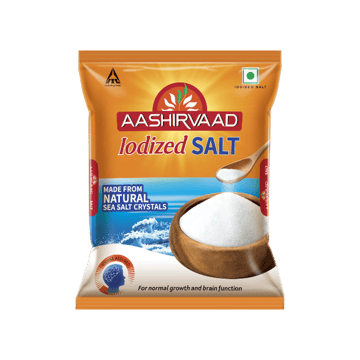 Aashirvaad Iodized Natural Salt 1 kg