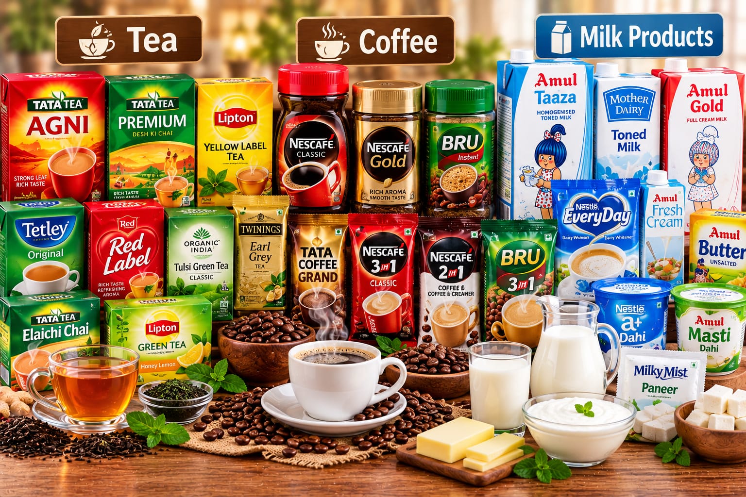 Tea, Coffee & Milk Drinks