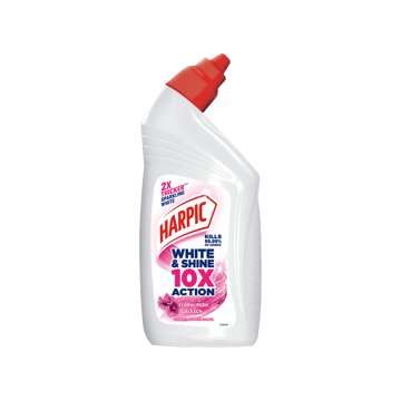 Harpic Disinfectant Toilet Bleach (White and Shine)