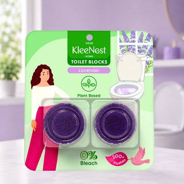 Kleenest Plant Based Toilet Cleaner Block (Lavender)