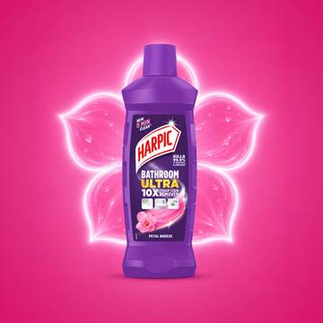 Harpic Ultra 10X Bathroom Cleaner (Petal Breeze)