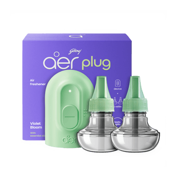 Aer Plug Electric Air Freshener with 2 Refills (Violet Bloom)