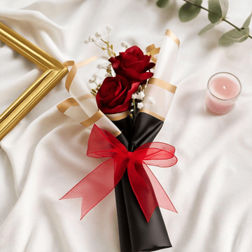 Satyam Kraft Artificial Rose Flower Bouquet