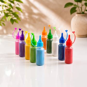 Rangoli Colors Bottle Set (Multicolour) - Aravi