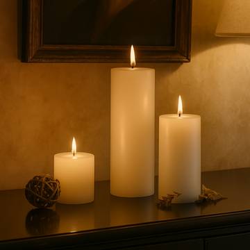 Pillar Candle (Unscented) by Auradecor