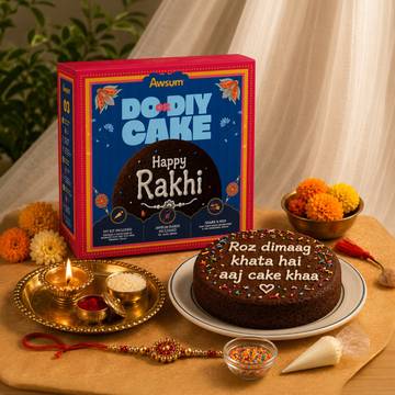 Awsum DO OR DIY Rakhi Pound Cake Hamper