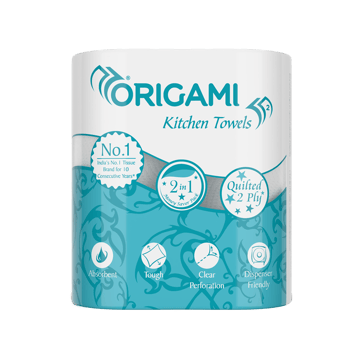 Origami 2 in 1 Kitchen Towel Roll