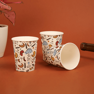 Corepac Doodle Print Disposable Juice Glass