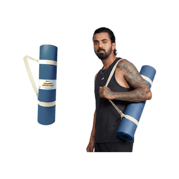 Boldfit Exercise Yoga Mat -4 mm (Navy Blue)