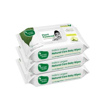 Mother Sparsh Plant Powered Natural Baby Wipes (Cucumber)