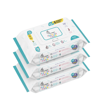 R for Rabbit Feather Aqua Baby Wipes