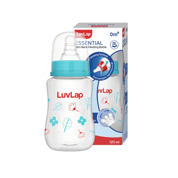 LuvLap Slim Neck Baby Feeding Bottle - Slow Flow 0+M