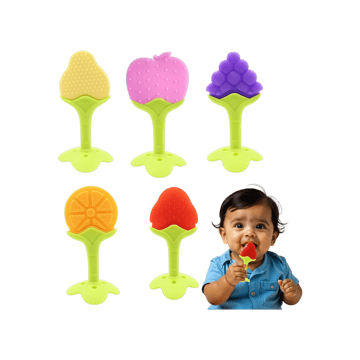 Kidology Fruit Shaped Teether (Multicolour)