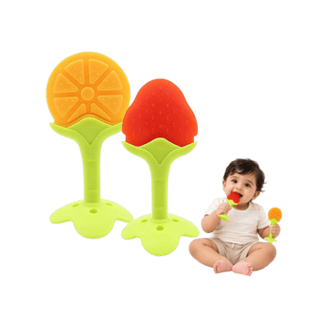 Kidology Fruit Shaped Baby Teether (Multicolour)