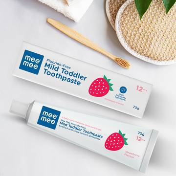 Mee Mee Fluoride Free Baby Toothpaste (Strawberry Flavor)