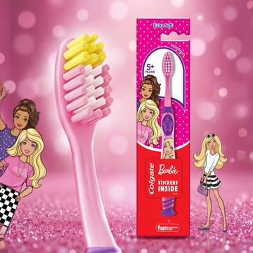 Colgate Barbie Extra Soft Kids Toothbrush (Ages 5+)