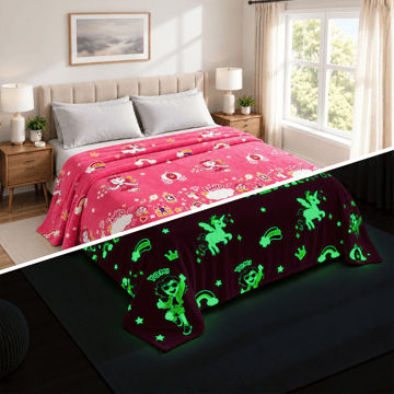 Famyo Unicorn GlowMaxx Blanket for Kids