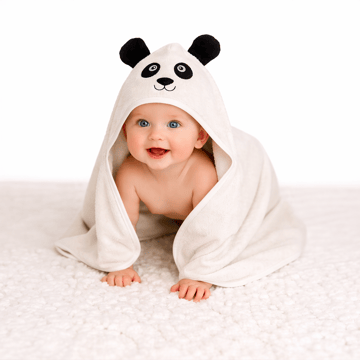 Creeva Hooded Baby Towel Wrap (White)