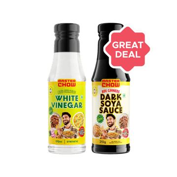 MasterChow White Vinegar + Dark Soya Sauce Combo