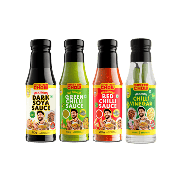 MasterChow Chilli Vinegar + Dark Soya Sauce + Green Chilli Sauce + Red Chilli Sauce Combo